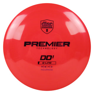 Discmania Disc Golf Premier Q-Line DD1 Distance Driver 11/6/-1/2 Red/Purple 167 grams