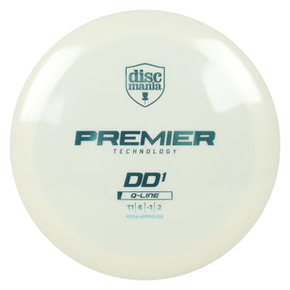 Discmania Disc Golf Premier Q-Line DD1 Distance Driver 11/6/-1/2 White/Slate 176 grams