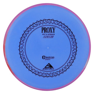 Axiom Disc Golf Electron Proxy Putter 3/3/-1/0.5 Blue/Purple Blend 174 grams