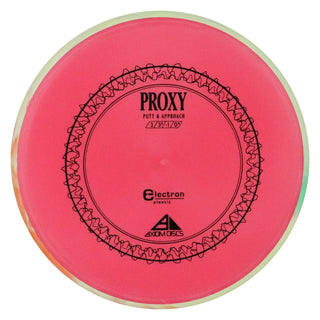 Axiom Disc Golf Electron Proxy Putter 3/3/-1/0.5 Red/Orange Blend 172 grams