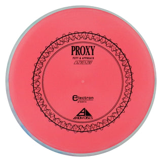 Axiom Disc Golf Electron Proxy Putter 3/3/-1/0.5 Red/Powder Blue Blend 173 grams