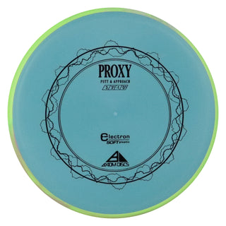 Axiom Disc Golf Electron Proxy Soft Putter 3/3/-1/0.5 Billiard Green/Lime Blend 167 grams