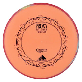 Axiom Disc Golf Electron Proxy Soft Putter 3/3/-1/0.5 Orange/Red Blend 168 grams