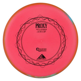 Axiom Disc Golf Electron Proxy Soft Putter 3/3/-1/0.5 Red/Orange Blend 173 grams