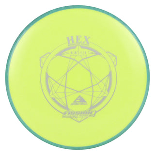 Axiom Disc Golf Fission Hex Midrange 5/5.5/-1/1 Yellow/Blue Blend 166 grams