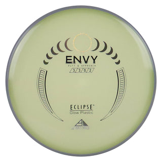 Axiom Disc Golf Eclipse 2.0 Envy Putter 3/3/0/2 Glow/Grey 173 grams