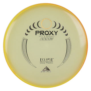Axiom Disc Golf Eclipse Glow Proxy Putt and Approach 3/3/-1/0.5 Glow/Yellow Orange 173 grams