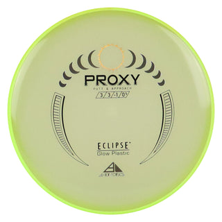 Axiom Disc Golf Eclipse Proxy Putter 3/3/-1/0.5 Glow/Lime Blend 173 grams