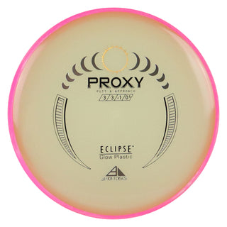 Axiom Disc Golf Eclipse Proxy Putter 3/3/-1/0.5 Glow/Pink Blend 172 grams