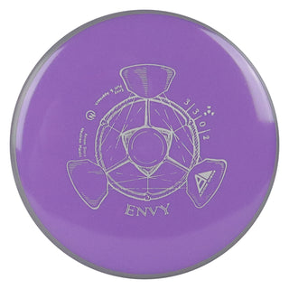 Axiom Disc Golf Neutron Envy Putter 3/3/0/2  Purple/Grey 173 grams