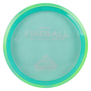 Axiom Disc Golf Proton Fireball Distance Driver 9/3.5/0/3.5 Turquoise Flake/Green Blend 160 grams