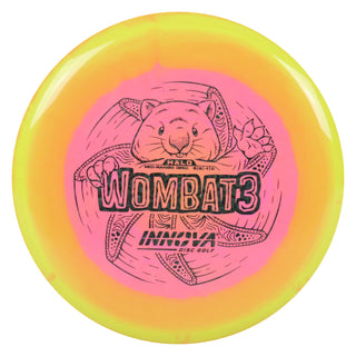 Innova Disc Golf Halo Star Wombat3 Midrange 5/6/-1/0 Pink Yellow/Black Prisms 159 grams