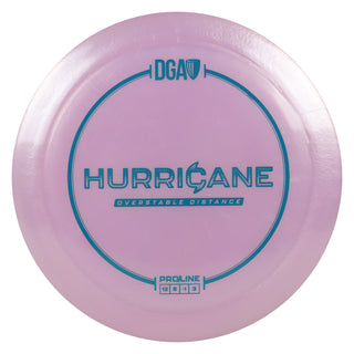 DGA Disc Golf Proline Hurricane Distance Driver 12/5/-1/3 Lavender/Turquoise 173-174g
