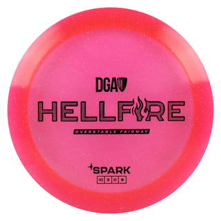 DGA Disc Golf Spark Hellfire Fairway Driver 10/3/0/8 Pink/Black 173-174g