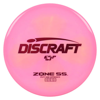 Discraft Disc Golf ESP Zone SS Putt and Approach 4/4/-1/2 Pink Peach/Magenta 170-172g