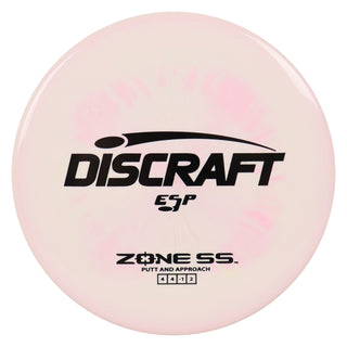 Discraft Disc Golf ESP Zone SS Putt and Approach 4/4/-1/2 Cream Pink/Black 173-174g