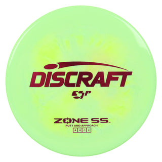 Discraft Disc Golf ESP Zone SS Putt and Approach 4/4/-1/2 Lime/Magenta 170-172g