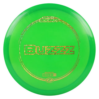 Discraft Disc Golf Z Line Buzzz Midrange Disc 5/4/-1/1 Green/Gold Shimmer 177-180g