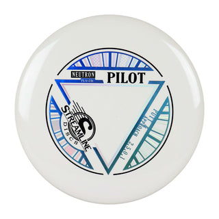 Streamline Disc Golf Neutron Pilot Putter 2/5/0/1 White/Blue 174 grams