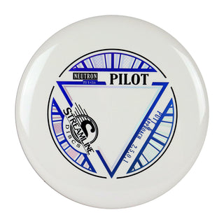 Streamline Disc Golf Neutron Pilot Putter 2/5/0/1 White/Blue Indigo 174 grams