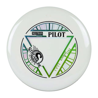 Streamline Disc Golf Neutron Pilot Putter 2/5/0/1 White/Blue Green 174 grams