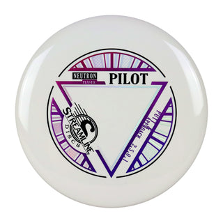 Streamline Disc Golf Neutron Pilot Putter 2/5/0/1 White/Purple Pink 174 grams