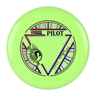 Streamline Disc Golf Neutron Pilot Putter 2/5/0/1 Lime/Pink Purple 174 grams
