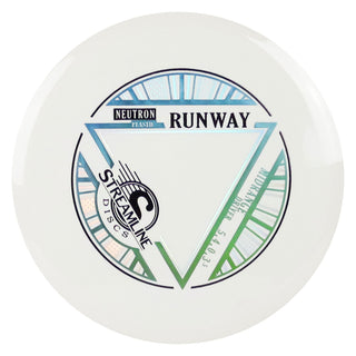 Streamline Disc Golf Neutron Runway Midrange Driver 5/4/0/3.5 White/Blue Green 178 grams