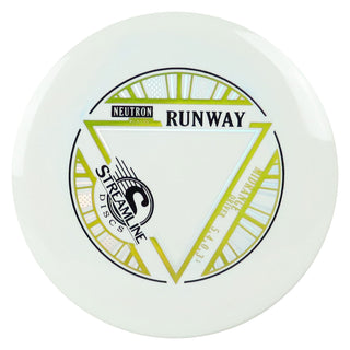 Streamline Disc Golf Neutron Runway Midrange Driver 5/4/0/3.5 White/Gold Holo 177 grams
