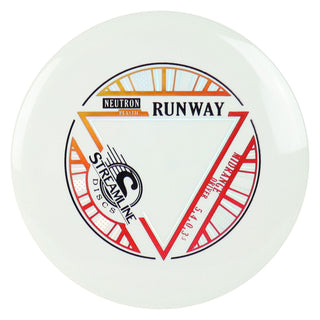 Streamline Disc Golf Neutron Runway Midrange Driver 5/4/0/3.5 White/Red Orange 177 grams