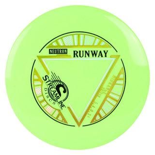 Streamline Disc Golf Neutron Runway Midrange Driver 5/4/0/3.5 DayGlo/Gold 177 grams