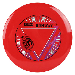 Streamline Disc Golf Neutron Runway Midrange Driver 5/4/0/3.5 Red/Red Pink 177 grams