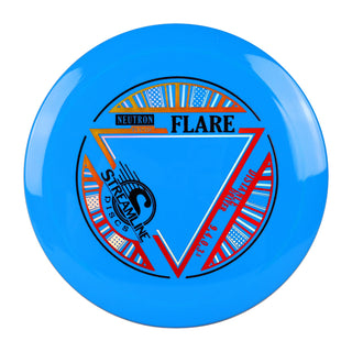 Streamline Disc Golf Neutron Flare Distance Driver 9/4/0/3.5 Blue/Red Gold 175 grams