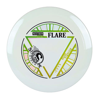 Streamline Disc Golf Neutron Flare Distance Driver 9/4/0/3.5 White/Gold 174 grams