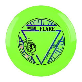 Streamline Disc Golf Neutron Flare Distance Driver 9/4/0/3.5 Neon Green/Navy 174 grams