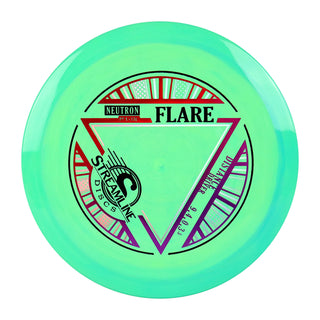 Streamline Disc Golf Neutron Flare Distance Driver 9/4/0/3.5 Green Blend/Red Purple 175 grams