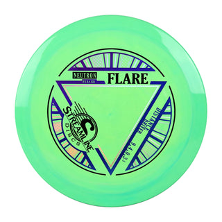 Streamline Disc Golf Neutron Flare Distance Driver 9/4/0/3.5 Green Blend/Blue Purple 175 grams