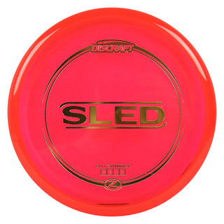Discraft Disc Golf Z Line Sled Putt and Approach 3/2/-1/2 Red/Gold 177-180g