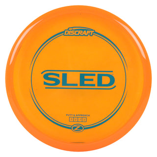 Discraft Disc Golf Z Line Sled Putt and Approach 3/2/-1/2 Orange/Turquoise 177-180g