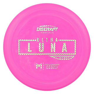 Discraft Disc Golf First Run Putter Line Soft UltraLuna Putt and Approach 3/4/0/1 Pink/Holo Prisms 172g