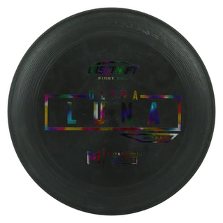 Discraft Disc Golf First Run Putter Line Hard UltraLuna Putt and Approach 3/4/0/1 Black/Jellybean 169g