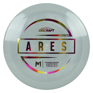 Discraft Disc Golf Paul McBeth First Run ESP Ares Distance Driver 12/6/-1/2 Grey/Purple Metallic 173-174g