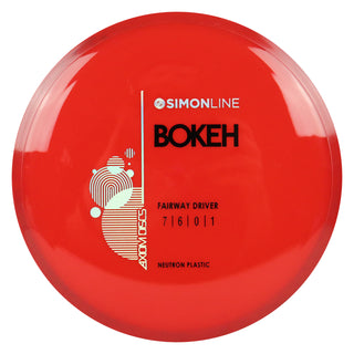 Axiom Disc Golf Simon Line Neutron Bokeh Fairway Driver 7/6/0/1 Red/Red 174 grams