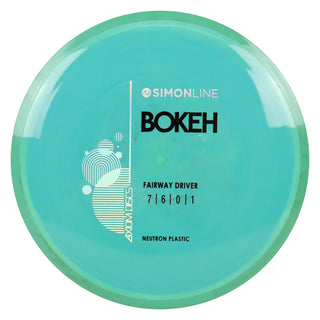 Axiom Disc Golf Simon Line Neutron Bokeh Fairway Driver 7/6/0/1 Teal/Black Teal 175 grams