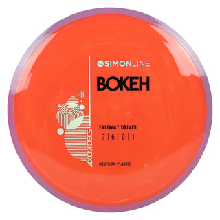 Axiom Disc Golf Simon Line Neutron Bokeh Fairway Driver 7/6/0/1 Orange/Purple Blend 167 grams