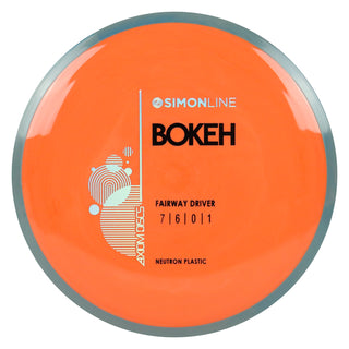 Axiom Disc Golf Simon Line Neutron Bokeh Fairway Driver 7/6/0/1 Orange/Black Teal 174 grams