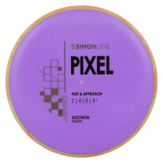 Axiom Disc Golf Simon Line Electron Lizotte Pixel Putter 2/4/0/0.5 Purple/Orange Mango 171 grams