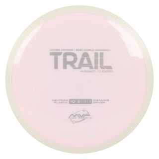 MVP Discs Sports Project Lab Coat James Conrad Neutron Trail Distance Driver 10/5/-1/1 Pastel Pink 175 grams
