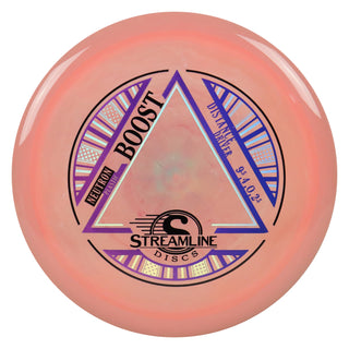 Streamline Discs Neutron Boost Distance Driver 9.5/4/0/2.5 Peach/Purple Blue 175 grams