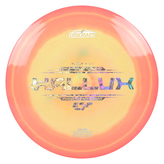 Discraft Disc Golf Ricky Wysocki First Run ESP Hallux Distance Driver 10/5/0/3 Peach/Money Holo 165g